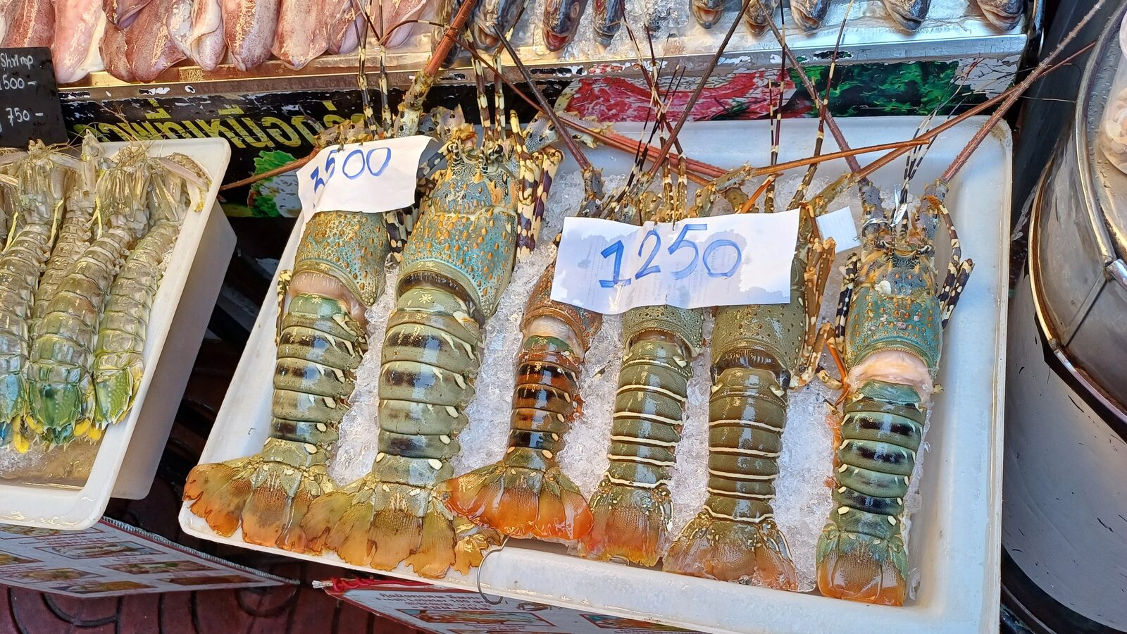 Khu chợ hải sản đường phố ở Bangkok, Thái Lan